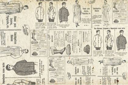Uno de los catálogos de los distintos uniformes de la época