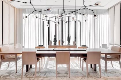 Uno de los comedores del penthouse.