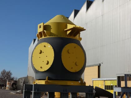 Uno de los componentes de las siete turbinas restantes que iban a enviarse a Venezuela