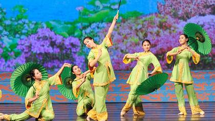 Uno de los cuadros de la puesta que trae la compañía al teatro Ópera Allianz