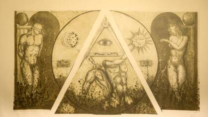 Uno de los cuadros presentes en la oficina del Gran Maestro