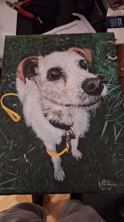 Uno de los cuadros que pintó Juan