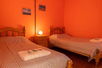 Uno de los cuartos para pasar la noche en el centro astrónomico.