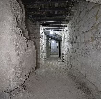 Uno de los cuartos que fueron descubiertos por los arqueólogos alemanes