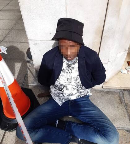 Uno de los delincuentes atrapados por la Fuerza Delta