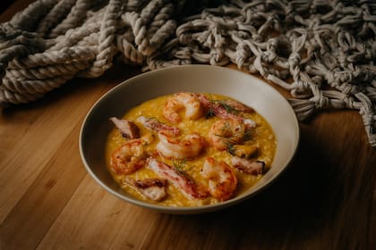 Uno de los destacados del restaurante Del Marqués: arroz caldoso de mariscos.