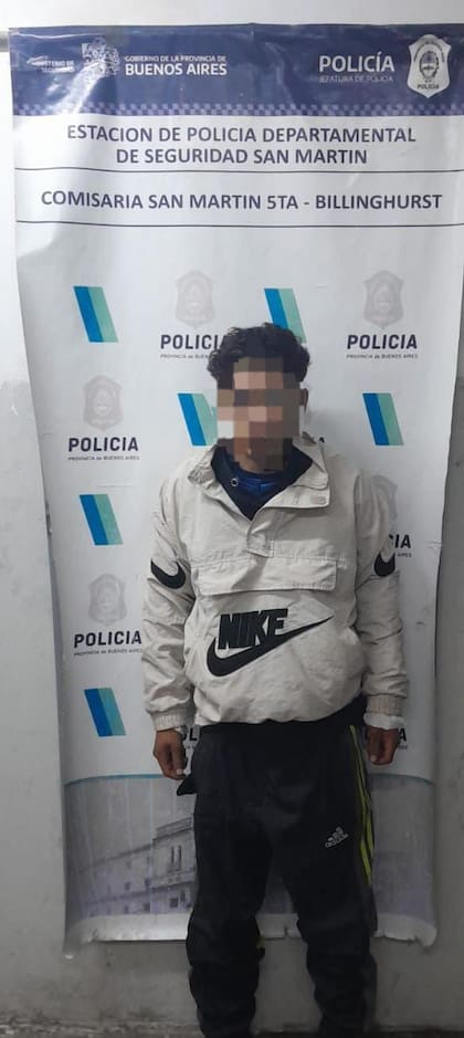 Uno de los detenidos tras el enfrentamiento