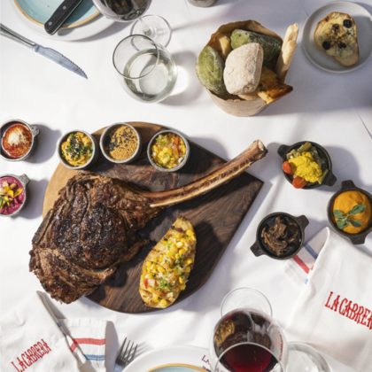 Uno de los diferenciales de La Cabrera es que no solamente le presta atención a la carne, sino que también pone el foco y el talento en los acompañamientos y guarniciones.