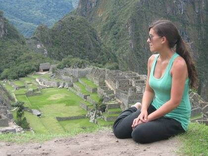Uno de los disparadores que incentivó a Rocío seguir una vida nómada, fue su visita al Machu Picchu