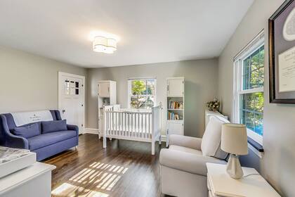 Uno de los dormitorios de la casa (Park Ridge).