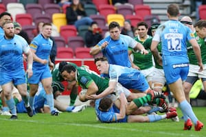 Uno de los dos tries de Agustín Creevy para London Irish contra Worcester Warriors, y uno de los ¡11! que tiene el primera línea argentino en la temporada de la Premiership; casi a los 37 años, es el máximo vulnerador de in-goals en la temporada inglesa.
