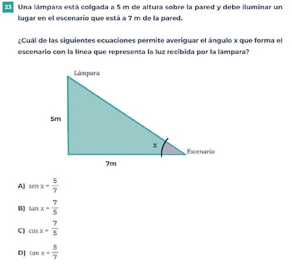Uno de los ejemplos de ejercicio matemático en el que fallaron los alumnos secundarios que hicieron la prueba Aprender 2024