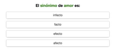 Uno de los ejemplos de las preguntas del test de arealme.com