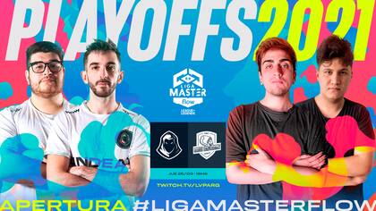 Uno de los encuentros de las eliminatorias de la Liga Master Flow 2021