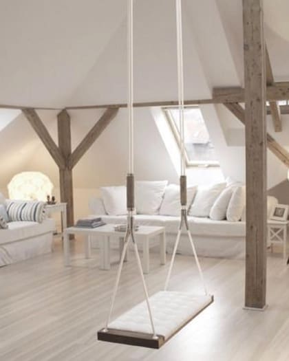 Uno de los espacios comunes del Hotel Lluvia