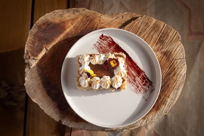Uno de los exquisitos postres que sirven en el lodge