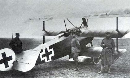 Uno de los Fokker utilizados por Manfred von Richthofen, el Barón Rojo