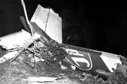 Uno de los fragmentos del avión de JAT que cayó aquel 26 de enero de 1972, con el resultado de todos sus ocupantes muertos, excepto la azafata Vesna Vulovic