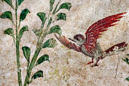Uno de los frescos hallados cerca de Porta Vesuvio