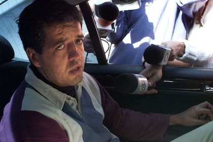 Uno de los "horneros", Horacio Braga, al recuperar su libertad en 2005