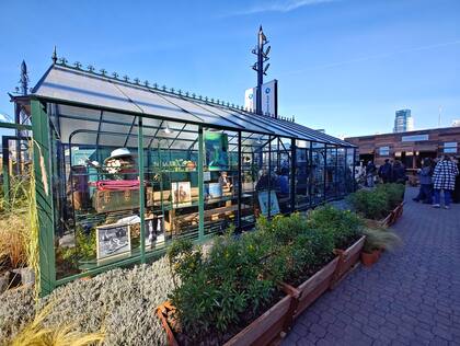 Uno de los invernaderos del nuevo paseo gastronómico