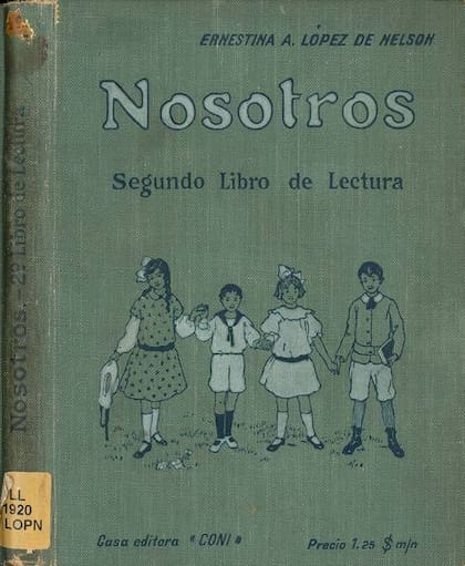 Uno de los libros de lectura de Ernestina López.
