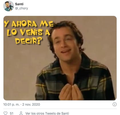 Uno de los memes en respuesta a la frase de Angelici sobre la final de la Libertadores. Crdito: Twitter