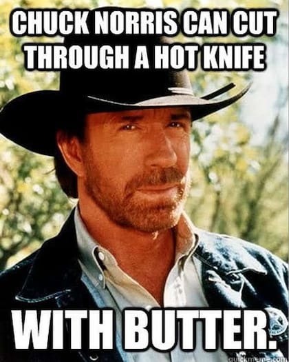 Uno de los memes más populares de Chuck Norris