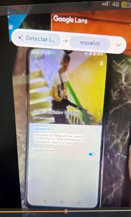 Uno de los mensajes detectados durante la investigación