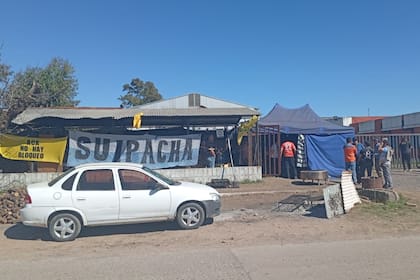 Uno de los momentos de tensión que se vivió en La Suipachense