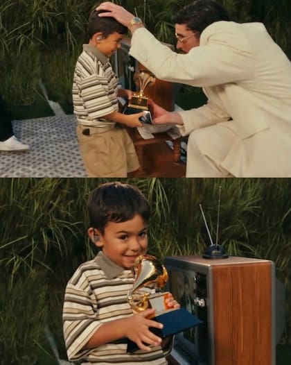 Uno de los momentos más comentados del show de Bad Bunny en el Super Bowl fue cuando entregó su Grammy a un niño de 5 años
