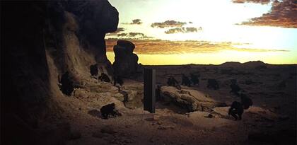 Uno de los monolitos representados en la película 2001: Odisea del espacio, de Stanley Kubrick