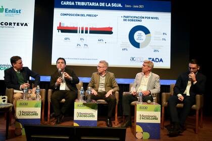 Uno de los panales que habló sobre la actualidad de la cadena de la soja