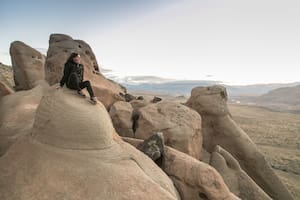 Uno de los parajes sorprendentes en el Camino del Zeballos (RP 41)