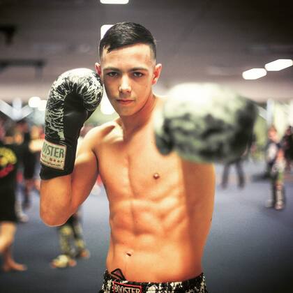 Uno de los pasatiempos de Schifano era el kickboxing. Foto: Facebook Fabio Schifano