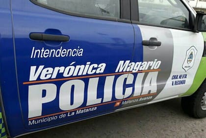 Uno de los patrulleros ploteados por el municipio de La Matanza