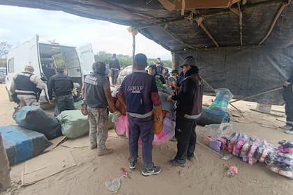 Uno de los "peajes" que se tenía que pagar para ingresar al predio y traficar la mercadería