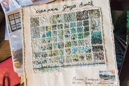 Uno de los planos del pueblo que llegaron como parte del proyecto que convocó dibujarlo de forma artesanal.