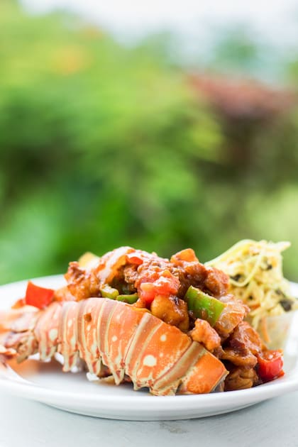 Uno de los platos de Da Conch Shack, un clásico del caribe.