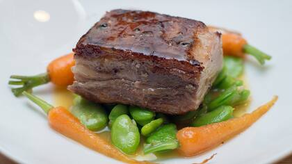 Uno de los platos de la comida por pasos de Piso 3