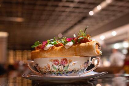 Uno de los platos de Mishiguene en Nueva York.