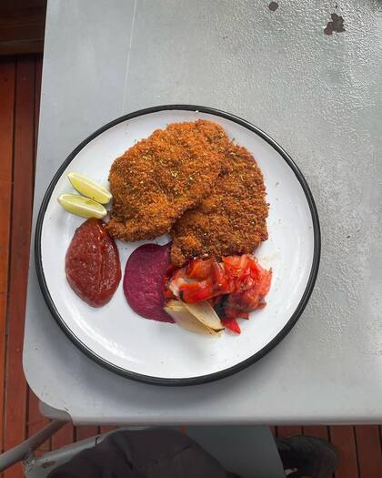 Uno de los platos que preparó Agustín (Foto: Instagram @agustinperez___)