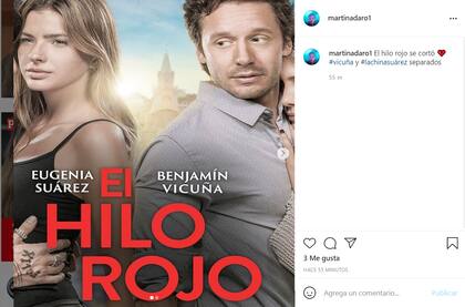 Uno de los posteos que hace referencia a la película "El hilo rojo" y recuerda el "Palta-gate".