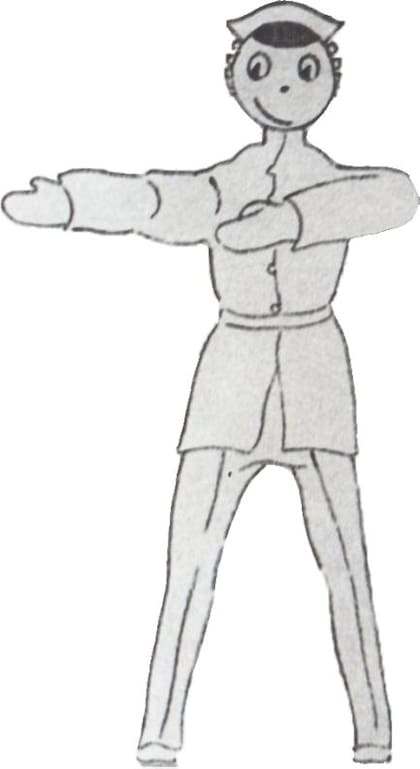 Uno de los primeros bocetos del muñeco del ACA