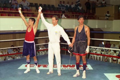 Uno de los primeros combates de Maravilla Martínez