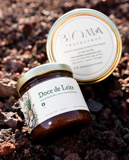 Uno de los productos phare de la boutique Bioma: el dulce de leche elaborado con leche azoriana
