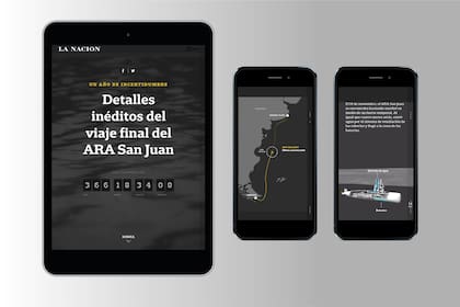 Uno de los proyectos realizados por el equipo sobre la desaparición del ARA San Juan