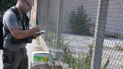 Uno de los puestos en Nueva Pompeya