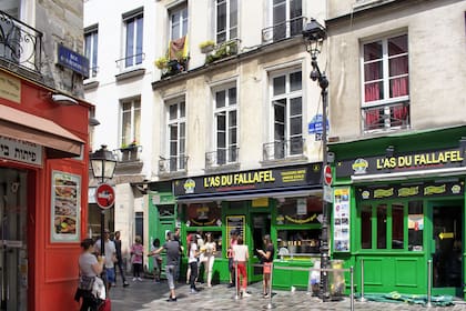 Uno de los puntos más visitados de París, L as Du Fallafel de Le Marais