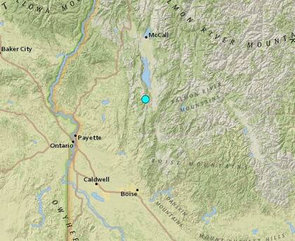 Uno de los sismos más fuertes de las últimas horas en territorio continental de Estados Unidos ocurrió cerca de la localidad de Smiths Ferry, Idaho